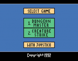 2 Pak Special - Dungeon Master & Creature Strike Title Screen